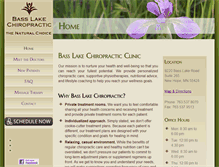 Tablet Screenshot of basslakechiropractic.com